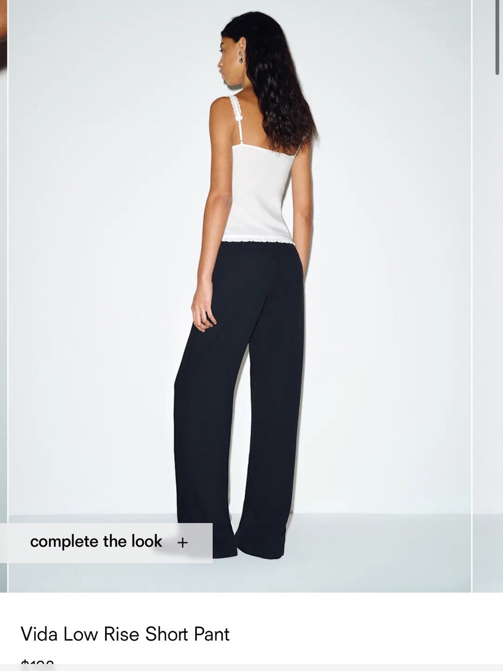 Reformation Black Wide-Leg Vida Pants